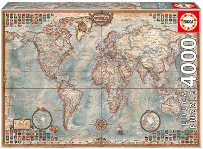 Educa The World Map 4000 Piece Puzzle [Cat_5028]