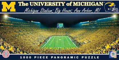Masterpieces Ncaa Michigan Wolverines Stadium Panoramic Jigsaw Puzzle