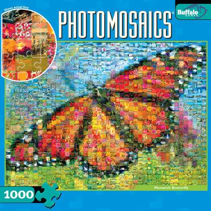 Buffalo Games Photomosaic: Monarch Butterfly 1000Pc Jigsaw Puzzle