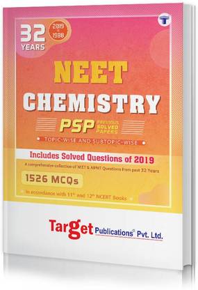 32 Years NEET And AIPMT Chemistry Chapterwise Previous Year Solved Question Paper Book (PSP) | Topicwise MCQs With Solutions | 1988 To 2019 | Smart Tool To Crack NEET 2020