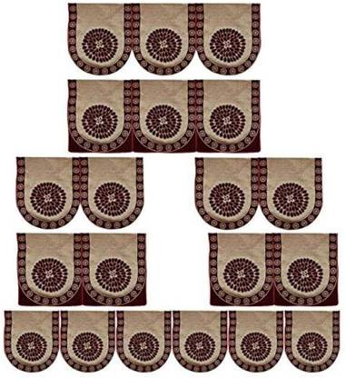 KINGLY Polyester Geometric 3+1+1 Seater Sofa Cover