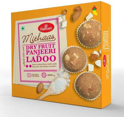 Haldiram's Dryfruit Panjeeri Ladoo, 400g Box