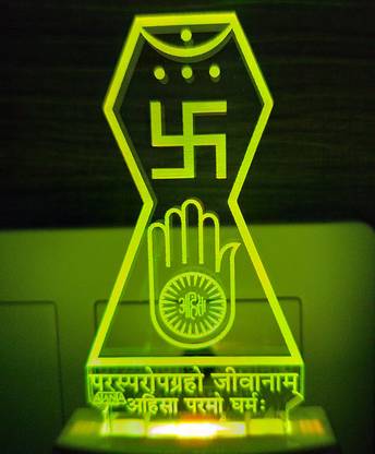 CORNICK Jain Symbol code 2038 3D LED Illusi Night Lamp Night Lamp