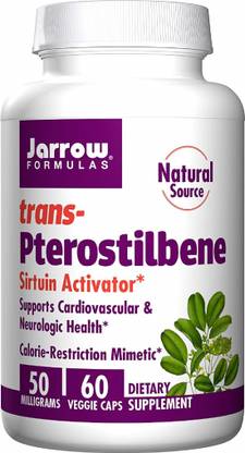 Jarrow Formulas Trans-Pterostilbene, 50 mg, 60 Veggie Caps