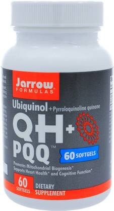 Jarrow Formulas Ubiquinol, QH - Absorb + PQQ, 60 Softgels