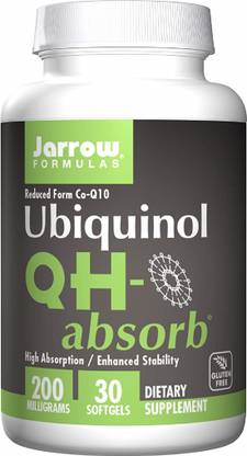 Jarrow Formulas QH-Absorb, Ubiquinol, 200 mg, 30 Softgels