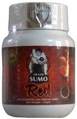 GRAND SUMO Red Flower Horn Fish Food 0.016 kg Dry Adult Fish Food