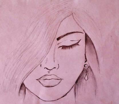 Pencil Sketch Poster Paper Print