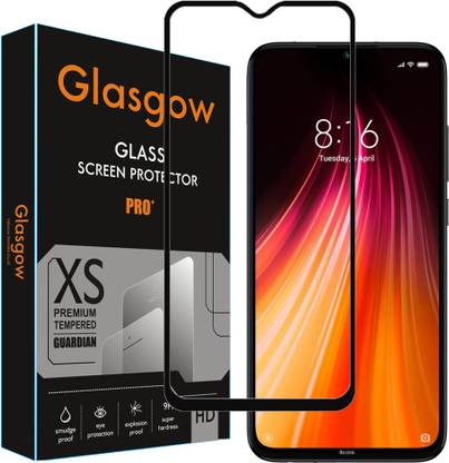 Glasgow Edge To Edge Tempered Glass for Mi Redmi Note 8, Redmi Note 8