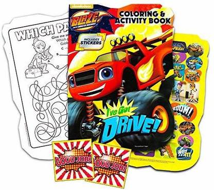 Blaze and the Monster Machines Coloring Activity Book With Stickers--Featuring Friends!