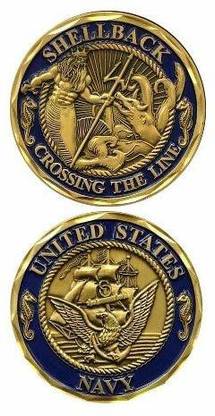 Eagle Crest U.S NAVY SHELLBACK Challenge Coin- 2446