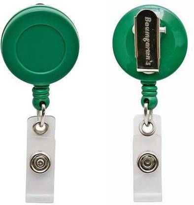 Offimart Green Round ID Card Holder
