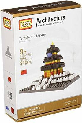 Loz Micro Blocks, Temple of Heaven Model, Small Building Block Set, Na