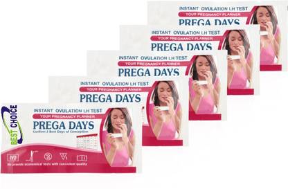 BEST CHOICE One Step Ovulation Fertility Test Kit Ovulation Detection Kit 5 Strips Ovulation Kit
