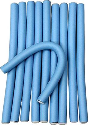 Yoviex Self Holding Hair Curling Flexi Rods Rollers Hair Sticks (Pack of 10) (Multicolour), Magic Styling Hair Sticks Hair Pin Hair Curler