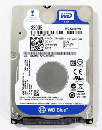 WD Sata Best Quality 320 GB Laptop Internal Hard Disk Drive (HDD) (Solid Performance and reliability.)