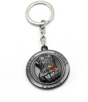 INFIBIZ Thanos Infinity Gauntlet Spinning Metal Pendant Key Chain