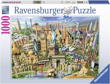 RAVENSBURGER World Landmarks Jigsaw Puzzle (1000 Piece) [Cat_5028]