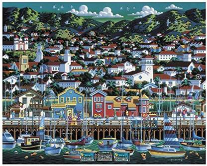 Dowdle Folk Art Santa Barbara 1000Pc 19 1/4 X 26 5/8 Jigsaw Puzzle By Eric