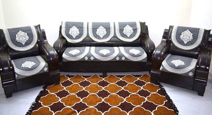 KINGLY Chenille Abstract 3+2 Seater Sofa Cover