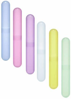 Quoface QF-CLT80 6PCs Multi-color Tooth Brush Case Toothbrush Case