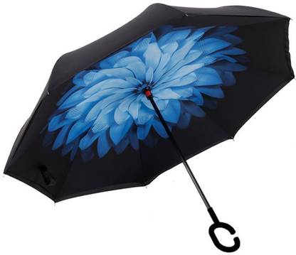 Majik Reverse Umbrellas For Rainy Days, Open Reverse From Inside Car Door House Door Office Door Use Umbrellas, Multicolor Umbrella