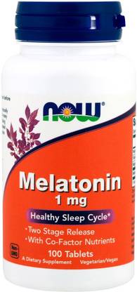 Now Foods Melatonin, 1 mg, 100 Tablets