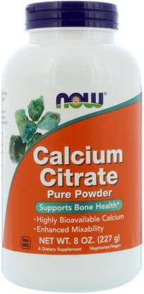Now Foods Calcium Citrate, Pure Powder, 8 oz (227 g)
