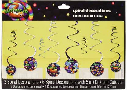 Amscan Slither.io Hanging Spiral Party Decorations