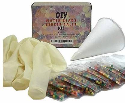 Baby Mushroom Water Beads Stress Ball Making DIY Kit-Makes 10 Stress Balls