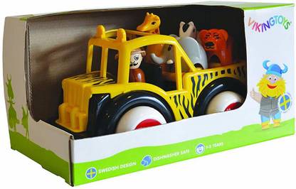 Viking Safari Jeep - Includes Driver Giraffe Elephant Zebra & Tiger
