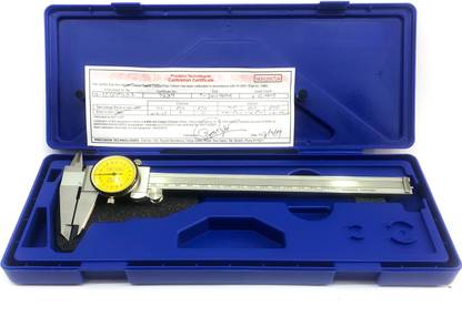 PRECISION TECHNOLOGIES PRECISION DIAL VERNIER 0-200 MM WITH CALIBRATION CERTIFICATE Vernier Caliper