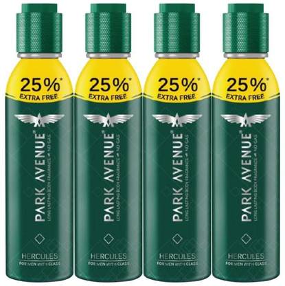 PARK AVENUE Perfume - 150 ml Pack Of 4 (For Men) Body Spray  -  For Men