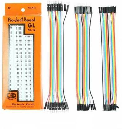 Technical hut Breadboard 840 Points with Jumper Interconnect Electronic Hobby Kit