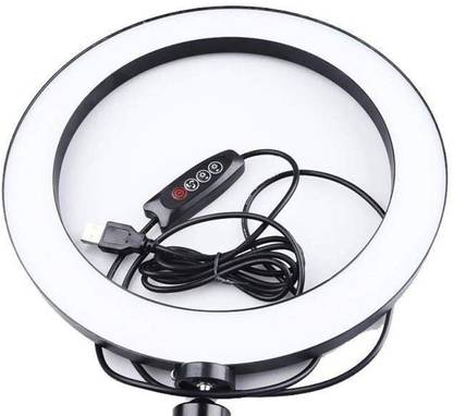 ShopyBucket 10" LED SMD Ring Light with a wide dimming range from 1%-100%. Ring Flash
