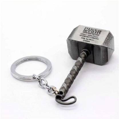 RAJ Thor Hammer Marvel Avenger Superhero Key Chain (Silver) Key Chain