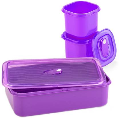 Décor DCR201801PU 3 Containers Lunch Box