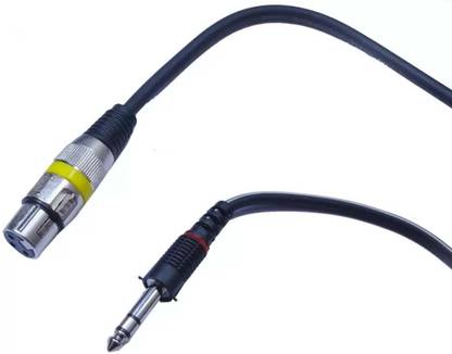 sriaarnika 6.3 Mm Mono Male To Mic Female XLR 10 METER Cable Microphone XLR Cable