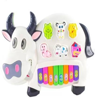 AONE.COM AONE Cow Music Piano With Falshing Light (Multicolor)