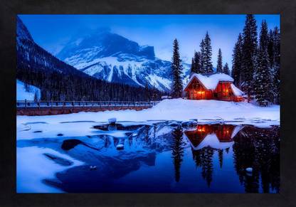 Craftsfest White Background Scenery Digital Painting Ink 14 inch x 20 inch Painting