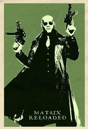 Matrix Movie Poster for Room Paper Print
