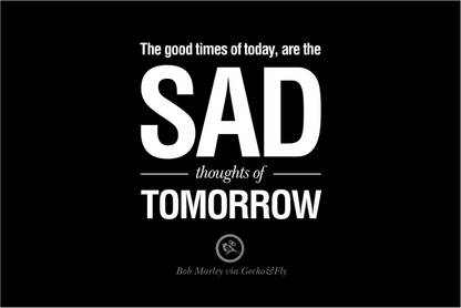Sad thoughts of Tomorrow Paper Print