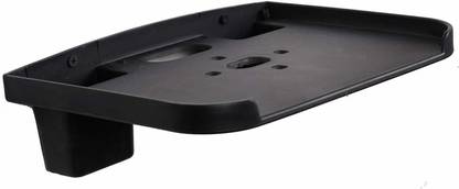 SHINE STAR TV Set Top Box Stand Black With Remote Holder/Wall Mount Shelf For Wifi Stand & Mobile Charging Dock Plastic Wall Shelf