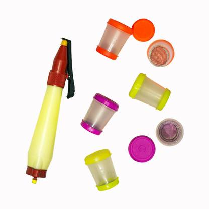 Ginima Rangoli Filler Set of 6 and 1 Rangoli making Pen, Rangoli Stencil Rangoli Stencil