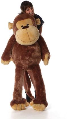 Lovey Dovey Premium Quality Life Size Cute Giant Stuffed Big Monkey  - 120 cm