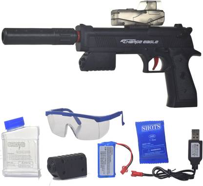 WISHKEY Automatic PUBG Theme P18C Model Pistol Gun Toy With Silencer Guns & Darts