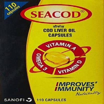 seacod Seacode cod liver oil capsules pack of 110 capsules(1*110)