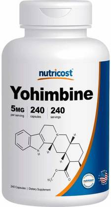 Nutricost Yohimbine HCl 5mg, 240 Capsules Extra Strength