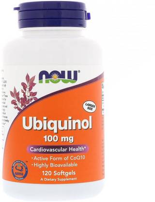 Now Foods Ubiquinol, 100 mg, 120 Softgels
