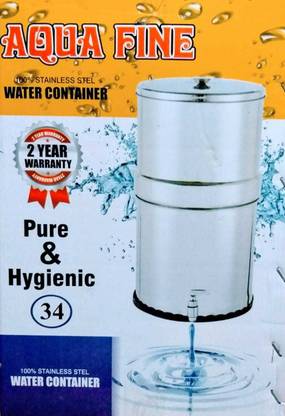 AQUA FINE STEEL WATER CONTAINER 34 l Water Purifier Bottle